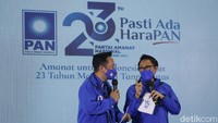 Perayaan HUT ke-23 PAN itu digelar secara sederhana di DPP PAN, Jakarta.  