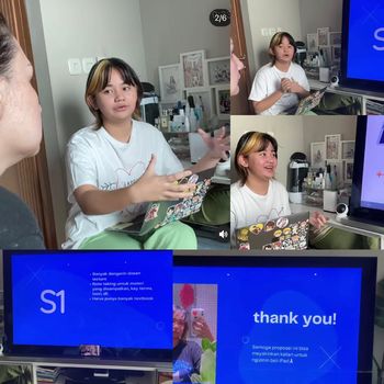 Mona, Mima dan Indra.