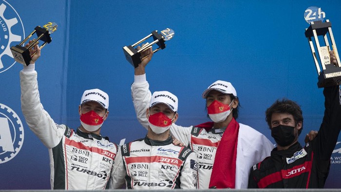 Sean Gelael dan JOTA Sport finis kedua di 24 Hours of Le Mans, Minggu (22/8/2021)