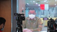 Terdakwa mantan Menteri Sosial Juliari Batubara menjalani sidang pembacaan vonis kasus korupsi Bantuan Sosial (Bansos) COVID-19 secara virtual di gedung PN Tipikor Jakarta, Senin (23/8/2021).