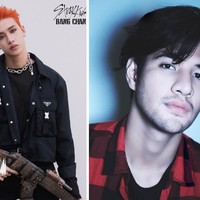 Bintang sinetron Anak Jalanan, Ammar Zoni diakui memiliki kemiripan dengan Bang Chan Stray Kids. Keduanya punya bentuk mata, hidung, dan bibir yang serupa. Foto: dok JYP Entertainment, dok Instagram ammarzoni