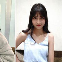Muthe JKT48 telah menjadi perbincangan sebelum debut karena kemiripannya dengan Momo TWICE. Netizen Korea bahkan mengakui keduanya punya mata dan senyuman serupa. Foto: dok JYP Entertainment, dok Instagram jkt48.muthe_