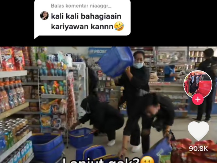 Baik Banget! Owner WO Ini Traktir Karyawan Belanja di Minimarket Baik Banget! Owner WO Ini Traktir Karyawan Belanja di Minimarket