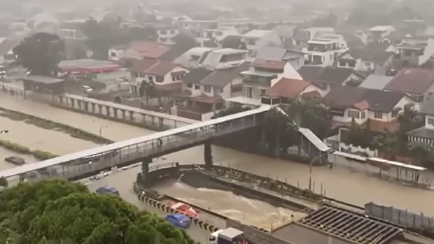 Banjir Singapura ( Ist Tangkapan Layar Youtube) Banjir Singapura ( Ist Tangkapan Layar Youtube)