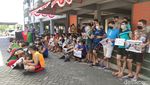 Foto-foto Aksi Damai Ratusan WN Afghanistan di Sidoarjo