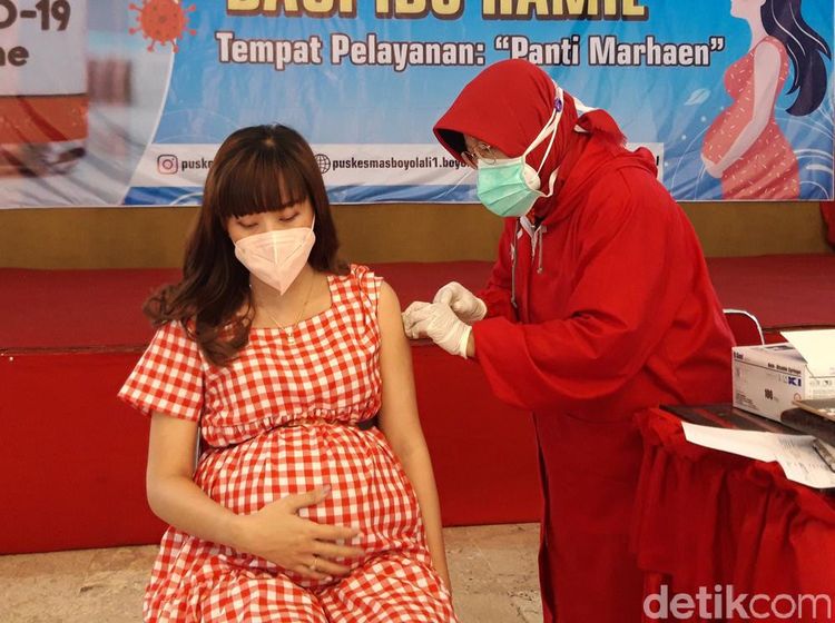 Gembiranya Bumil di Boyolali Memperoleh Vaksin COVID-19