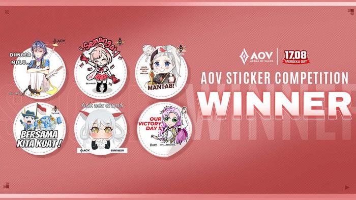 Hadiah Emas Murni, Inilah Pemenang Kompetisi Stiker Arena of Valor
