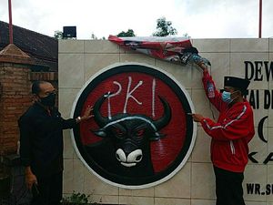 PDIP Pacitan Investigasi soal Vandalisme Lambang Partai Dicoreti PKI