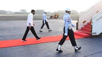 Siang hari, Jokowi akan menuju Kota Balikpapan melalui jalan tol Balikpapan-Samarinda. 