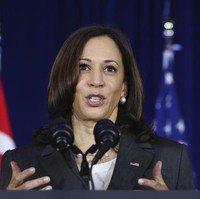 2. Kamala Harris, Wakil Presiden Amerika Serikat. Foto: Evelyn Hockstein/Pool Photo via AP