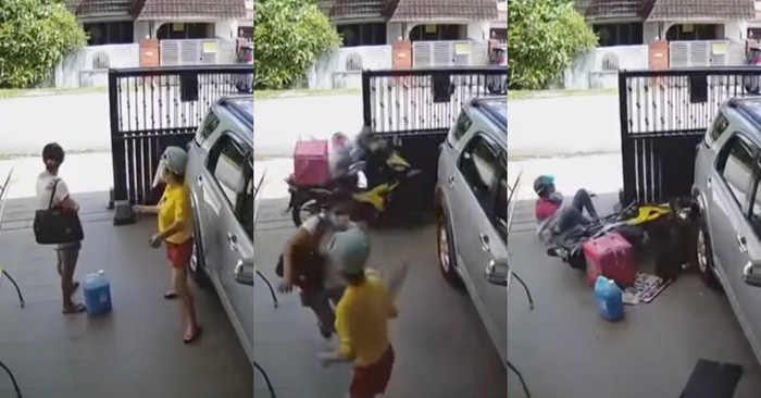 Kasihan! Pengantar Makanan Ini Dikejar Anjing Sampai Nabrak Pagar Rumah Kasihan! Pengantar Makanan Ini Dikejar Anjing Sampai Nabrak Pagar Rumah