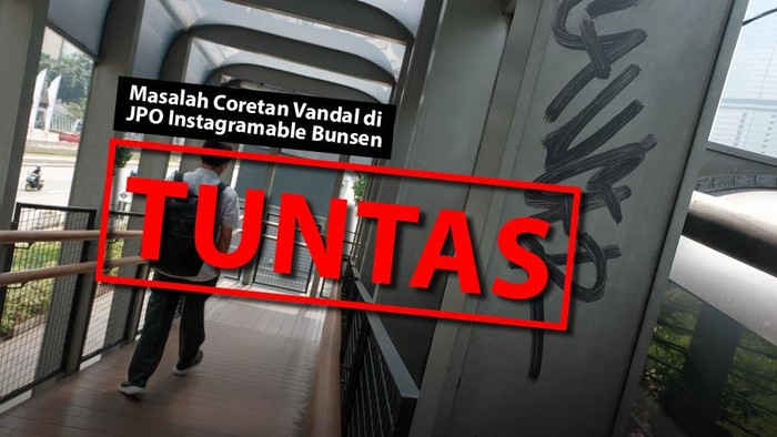 Masalah Coretan Vandal di JPO Instagramable Bunsen TUNTAS