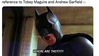 Netizen ini marah pada Marvel karena tidak menemukan Andrew Garfield dan Tobey Maguire. Foto: Twitter