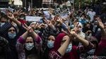 Tuntut Kejelasan Nasib, WN Afghanistan Demo di Kantor UNHCR