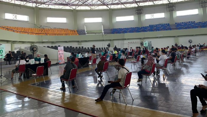Vaksinasi di sport center Tangsel hingga 20 hari ke depan (dok.Polres Tangsel)