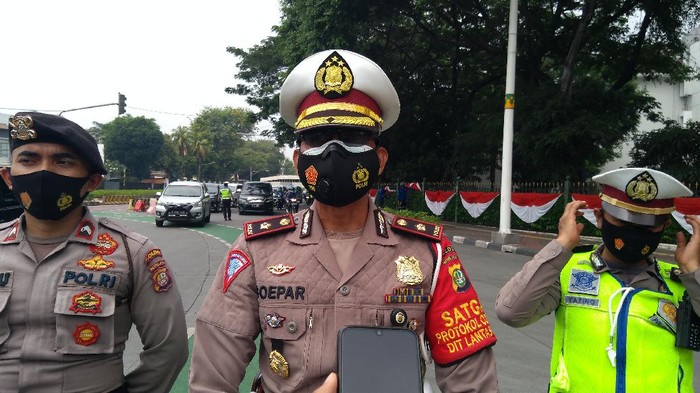 Wakasatlantas Polres Jakarta Selatan (Jaksel) Kompol Soepar (Adhyasta Dirgantara-detikcom)