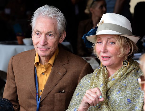 Charlie Watts dan istri