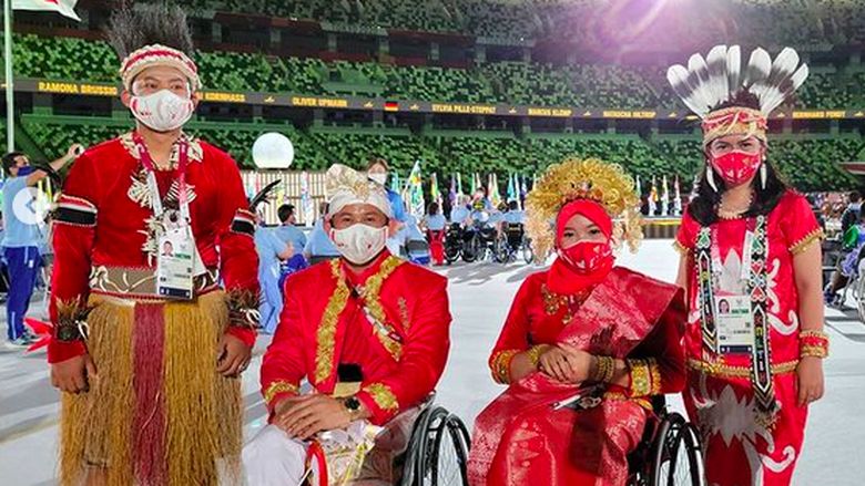 Gaya Atlet Paralimpiade Indonesia di Tokyo