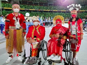 Keelokan Baju Kontingen Indonesia di Paralimpiade Tokyo Jadi Sorotan