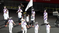 Komite Paralimpiade Internasional Andrew Parsons mengatakan upacara pembukaan Paralimpiade Tokyo akan tetap menampilkan bendera Afghanistan sebagai bentuk solidaritas bahkan ketika para atlet negara itu dipaksa keluar dari Olimpiade setelah pengambilalihan Taliban di sana. Getty Images/Naomi Baker.
