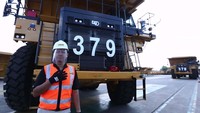 Haris Dini Muharyanto, Product Manager Trakindo saat peluncuran Cat 777E secara virtual di Samarinda Kalimantan Timur.