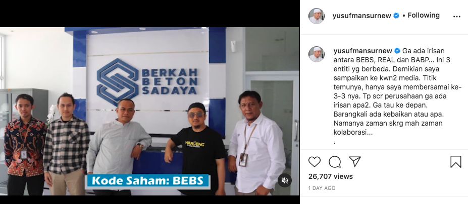 Instagram @yusufmansurnew Instagram @yusufmansurnew