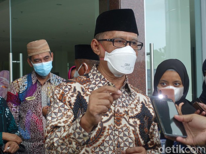 Ketum PP Muhammadiyah Haedar Nashir, Sleman, Rabu (25/8/2021).