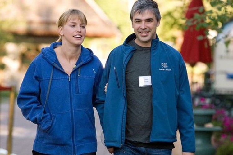 Larry Page dan istri Larry Page dan istri