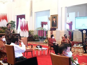 Jokowi dan 7 Ketum Parpol Bahas Evaluasi Otonomi Daerah-Ibu Kota Baru