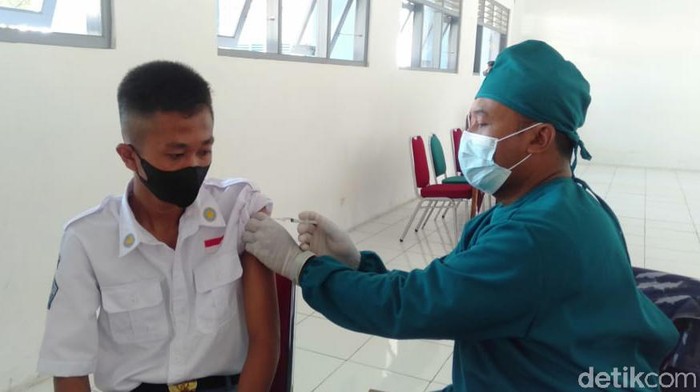 Vaksinasi pelajar di Kabupaten Bantul
