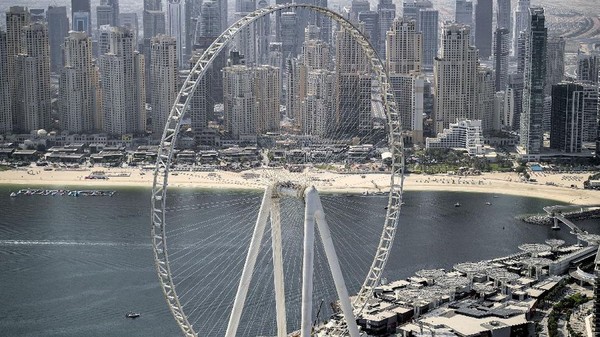 Ain Dubai akan buka pada 21 Oktober mendatang. (AFP)