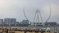 Ain Dubai berada di pulau buatan Blue Water Island, dekat dengan Dubai Marina. (AFP)