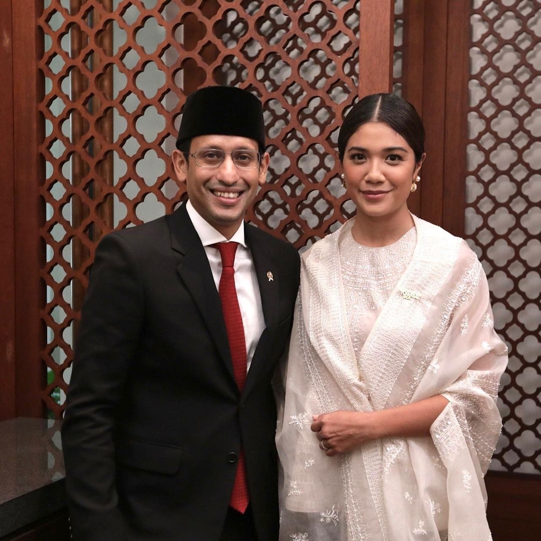Nadiem Makariem dan Istri