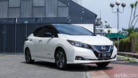 Lalu Nissan Leaf juga hanya terjual 1 unit mobil. (Muhammad Hafizh Gemilang/detikcom)