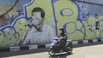 Mural Mirip Jokowi Tertutup Masker Masih Ada di Bandung