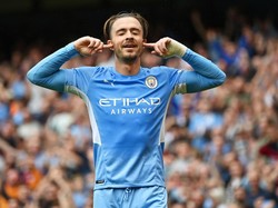 Dilansir dari The Sun, Jack Grealish menempati peringkat kelima. Gajinya di Manchester City sebesar 300 ribu Pounds per pekan atau setara Rp 5,8 miliar (Getty Images)