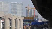 Pembangunan kereta cepat Jakarta-Bandung terus berlangsung.  