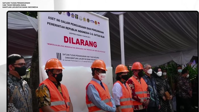 Menko Polhukam Mahfud Md hingga Menkeu Sri Mulyani mengambil alih aset BLBI (Foto: tangkapan layar YouTube)