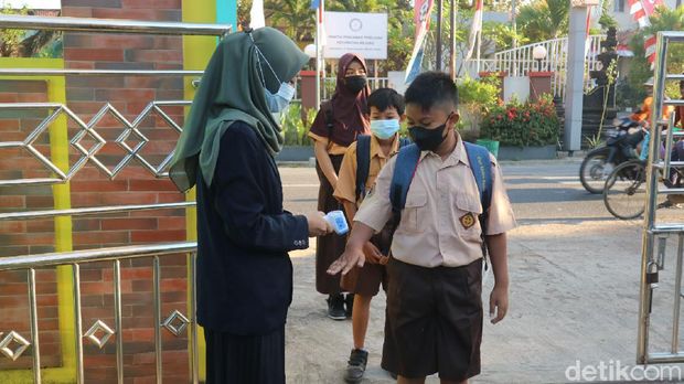 Simulasi PTM terbatas di Kudus, 27/8/2021