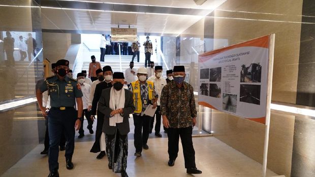 Wapres Ma'ruf Amin Tinjau Terowongan Silaturahmi