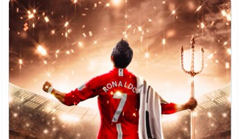 Ronaldo menjadi pembelian terbaik MU dua kali. Foto: Twitter