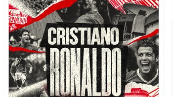 Akun Twitter Manchester United memastikan Cristiano Ronaldo akan kembali. Welcome back! Foto: Twitter
