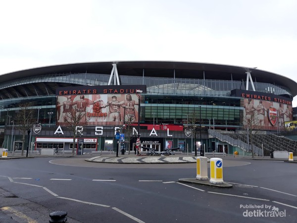 Emirates Stadium markas besar Arsenal terletak di wilayah London utara