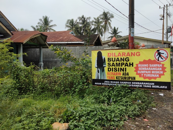 Plang menyeramkan di Asahan (Perdana-detikcom)