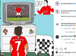 Pemain dan Legenda MU Ramai Sambut Ronaldo di Medsos