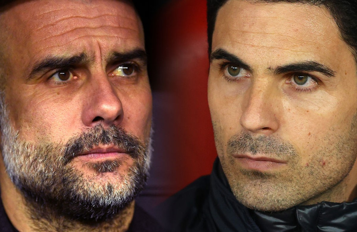 Simpati Pep Guardiola ke Mikel Arteta (Getty Images)