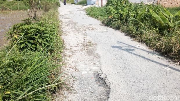 Kerusakan Jalan Harmonika, Medan (Datuk Haris Molana/detikcom)