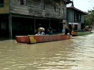 Danau Meluap Akibat Hujan Deras, Warga Sidrap Kebanjiran