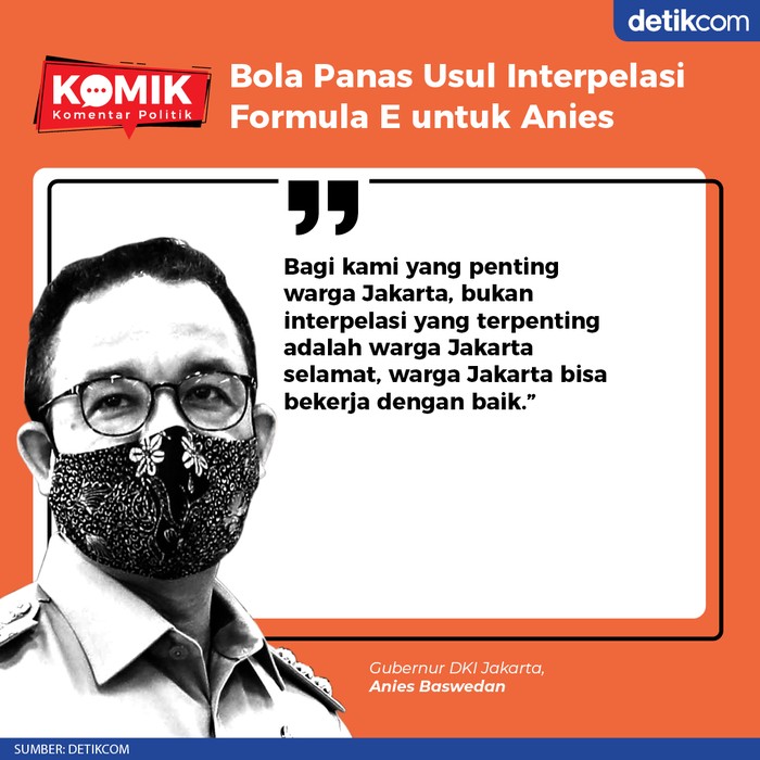 Bola Panas Usul Interpelasi Formula E untuk Anies (Tim Infografis) Bola Panas Usul Interpelasi Formula E untuk Anies (Tim Infografis)