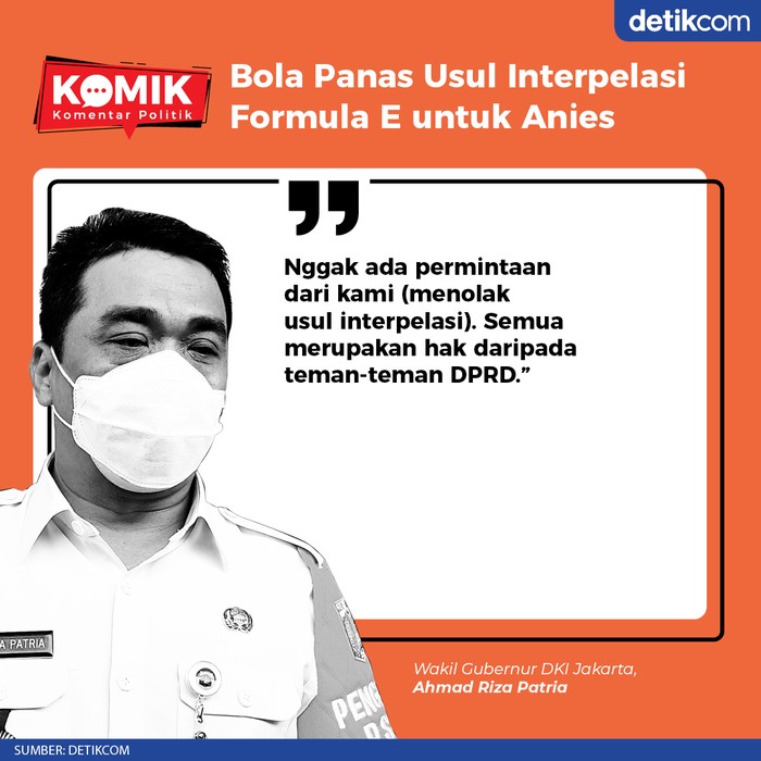 Bola Panas Usul Interpelasi Formula E untuk Anies (Tim Infografis)